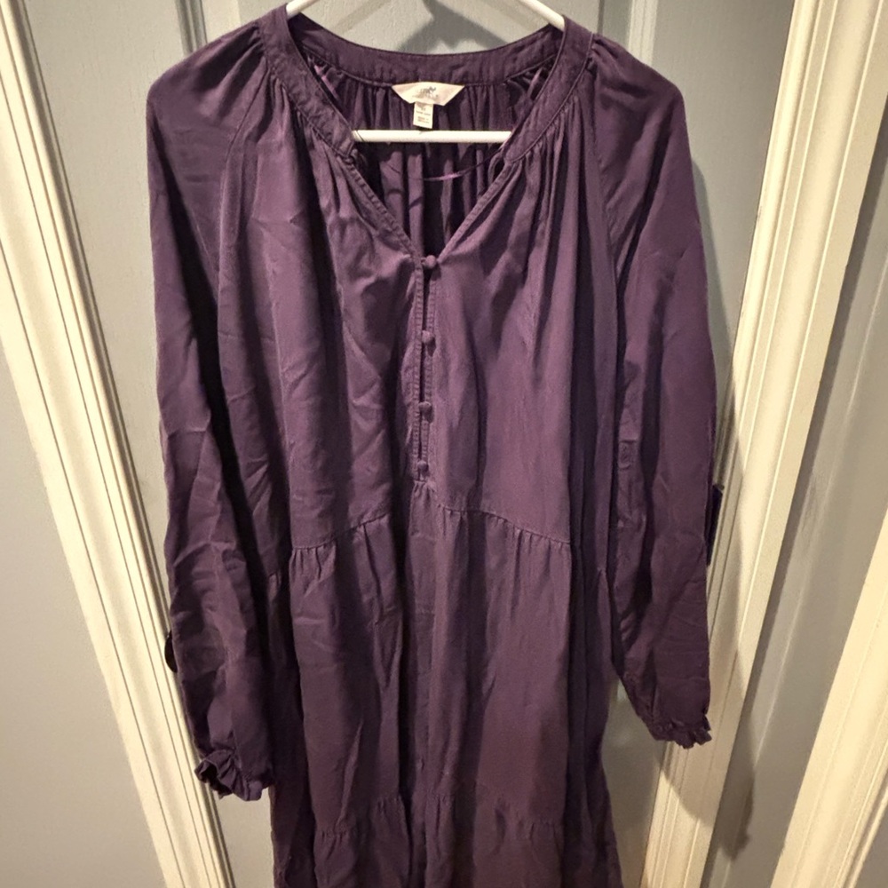 Terra & Sky Deep Purple Blouse